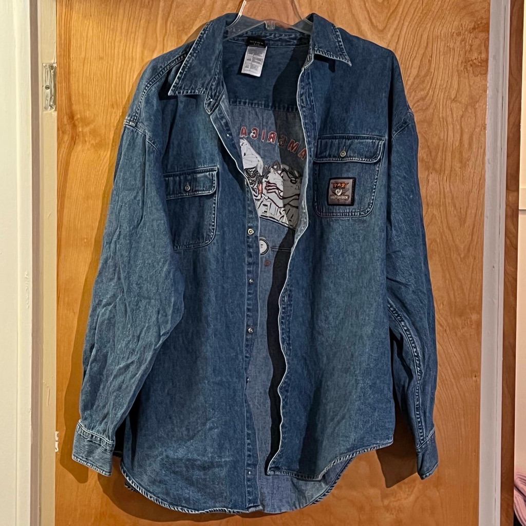 Warner Brothers Oversized Blue Taz Shirt